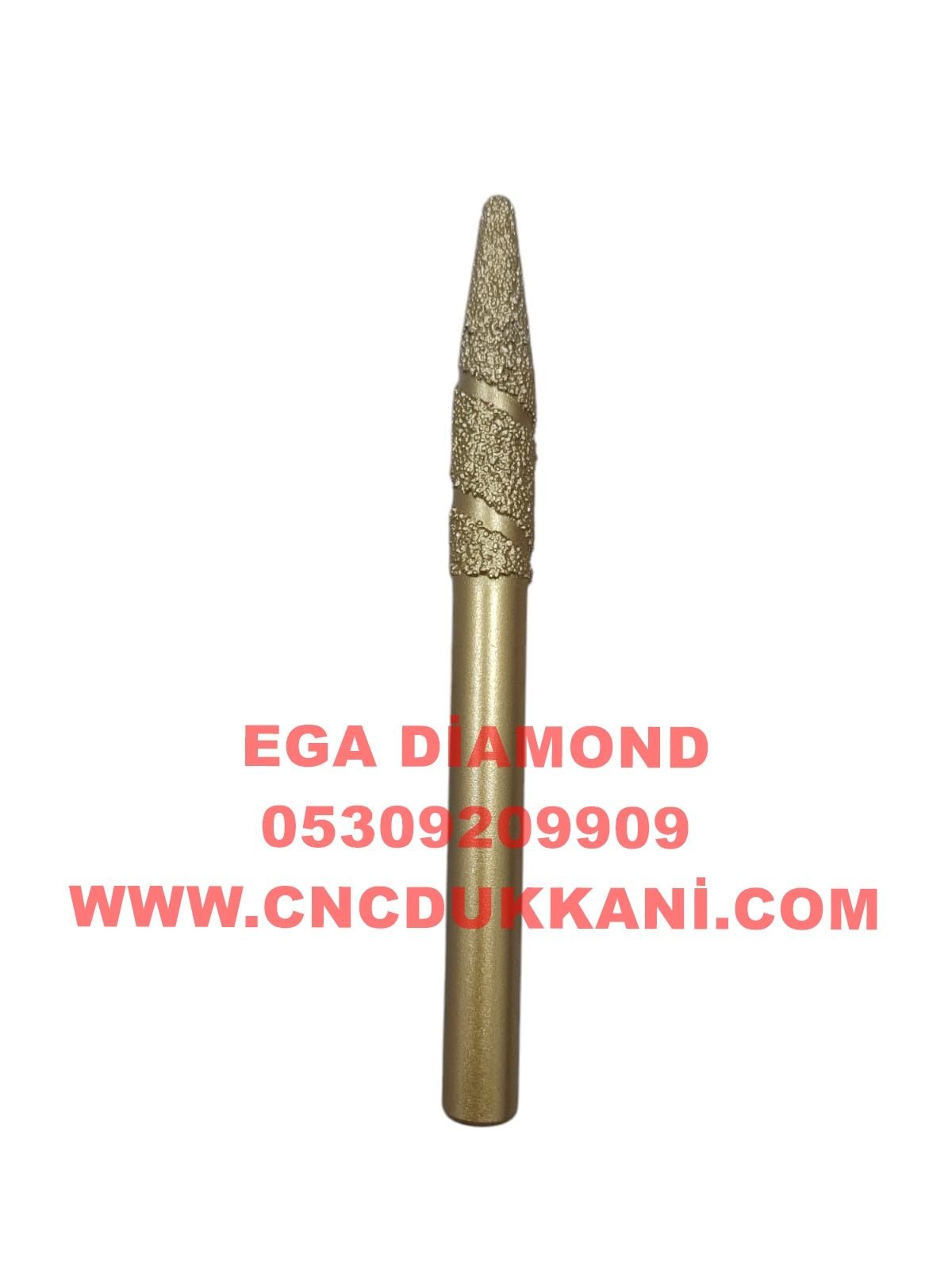 4x50 Konik Mermer Ucu Sap 10 mm ( SARI SERİ )