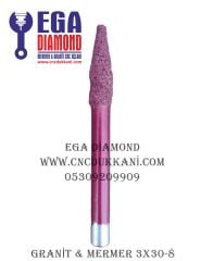 3X30 GRANİT YAZI UCU SAP 8 MM ( MERMER & GRANİT )