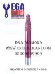4X20 GRANİT YAZI UCU SAP 8 MM ( MERMER & GRANİT )