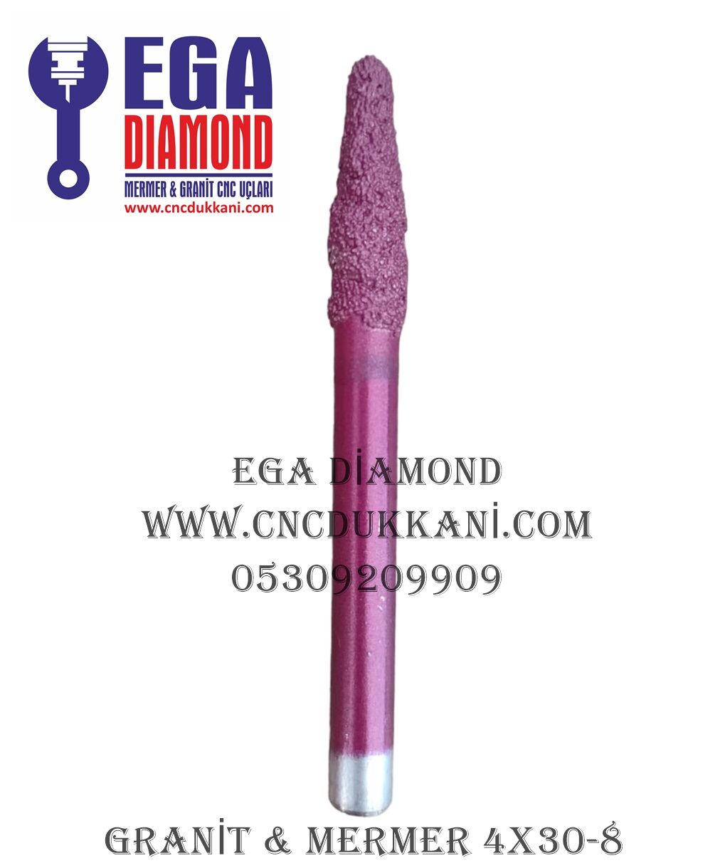 4X30 GRANİT YAZI UCU SAP 8 MM ( MERMER & GRANİT )