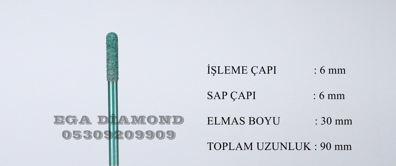 6x30 Küre Mermer Cnc Ucu