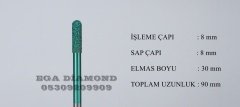 8x30 Küre Mermer Cnc Ucu