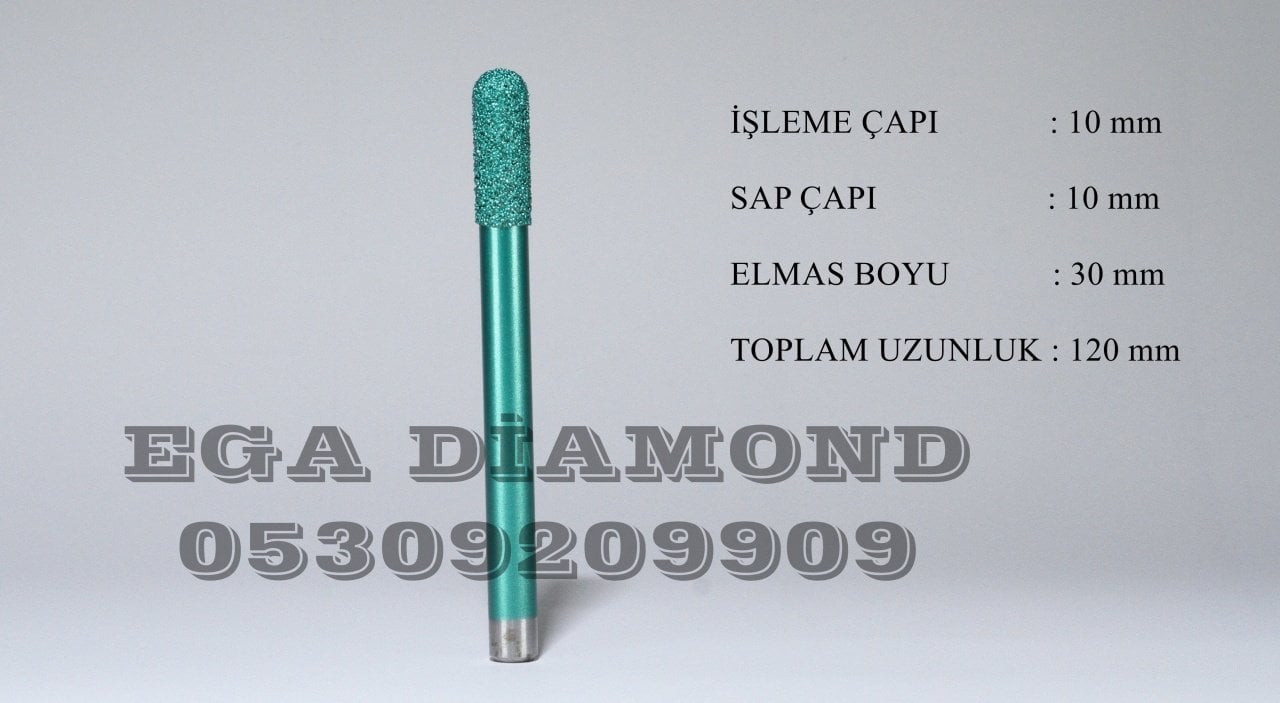 10x30 Küre Mermer Cnc Ucu