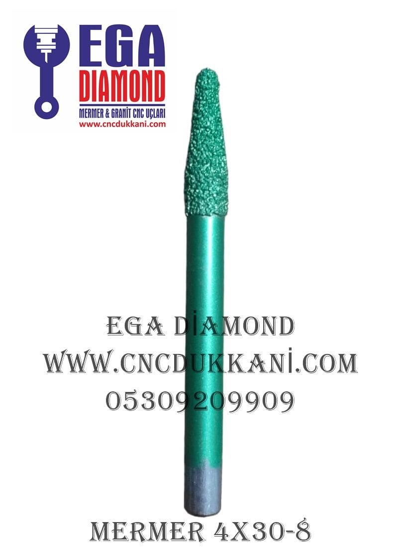 4X30 MERMER CNC YAZI UCU SAP 8 ( YEŞİL SERİ )