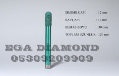 12x30 Küre Mermer Cnc Ucu