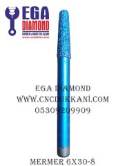 6X30 MERMER CNC YAZI UCU SAP 8 ( MAVİ SERİ )