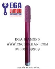 16X50 KÜRE MERMER CNC UCU 18 CM TOPLAM BOY ( KIRMIZI SERİ )