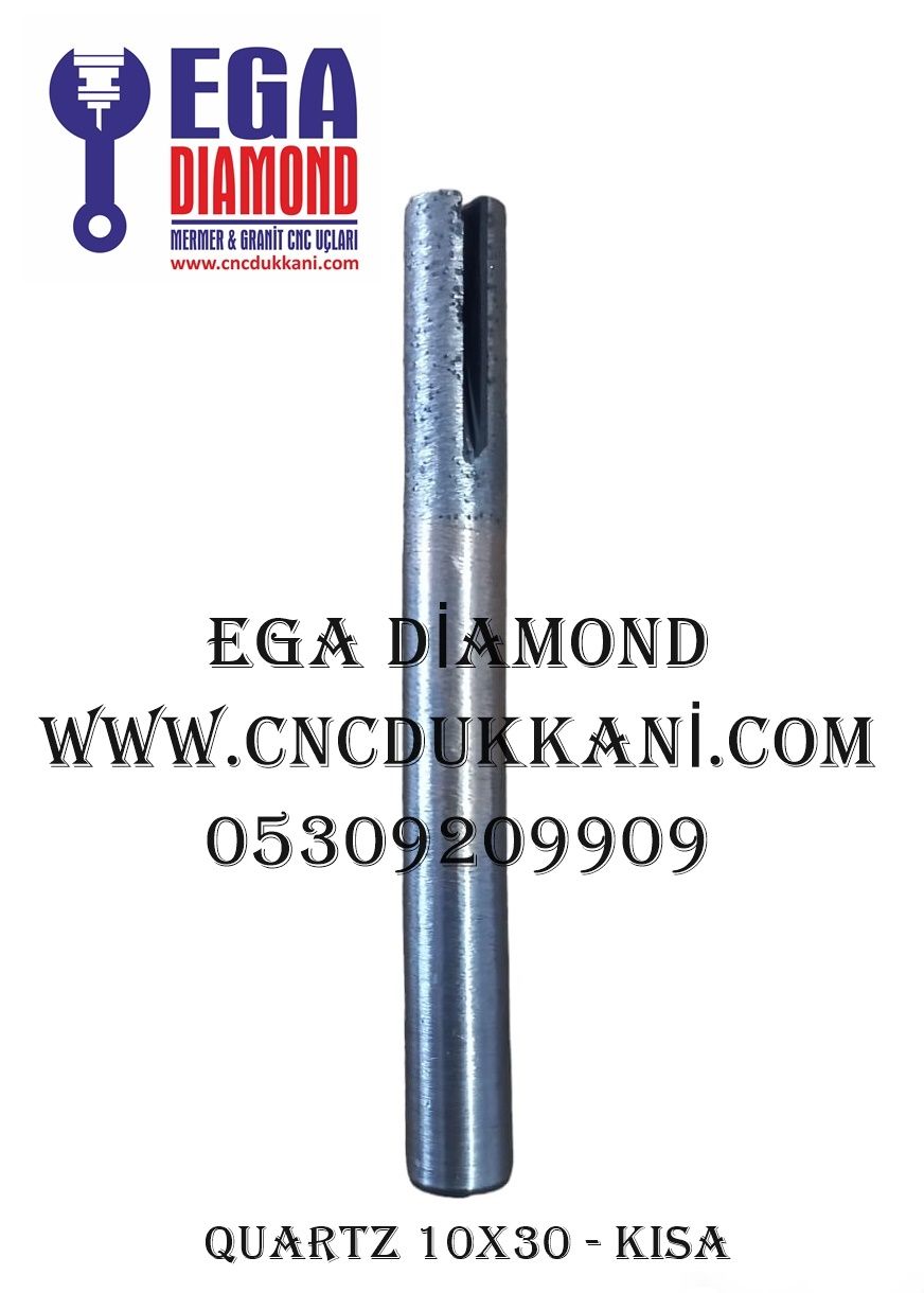 10X30 KANALLI GRANİT & QUARTZ CNC UCU 9 CM ( SOKETLİ )