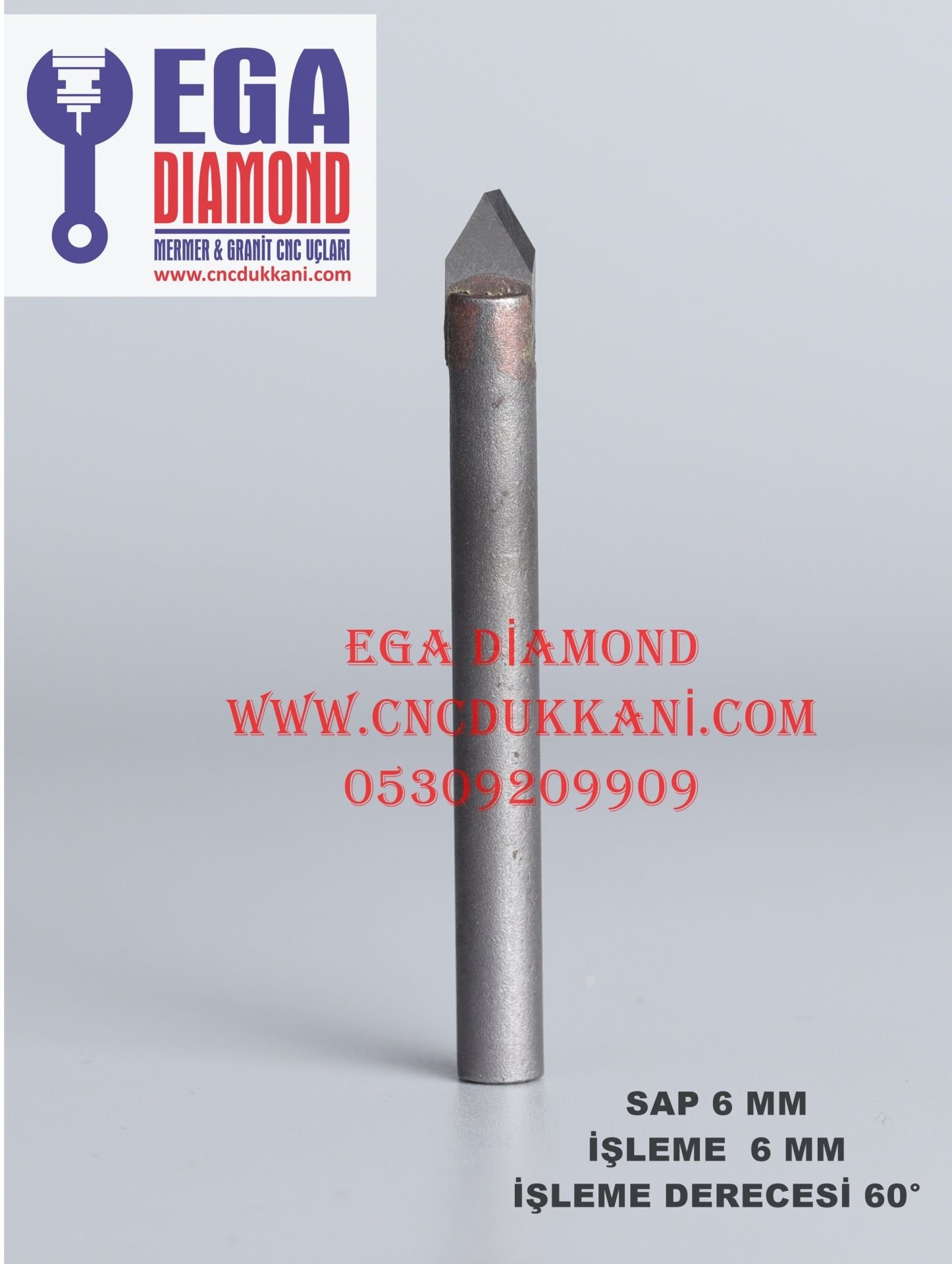 6 MM YAZI UCU ( 60 DERECE ) B KALİTE