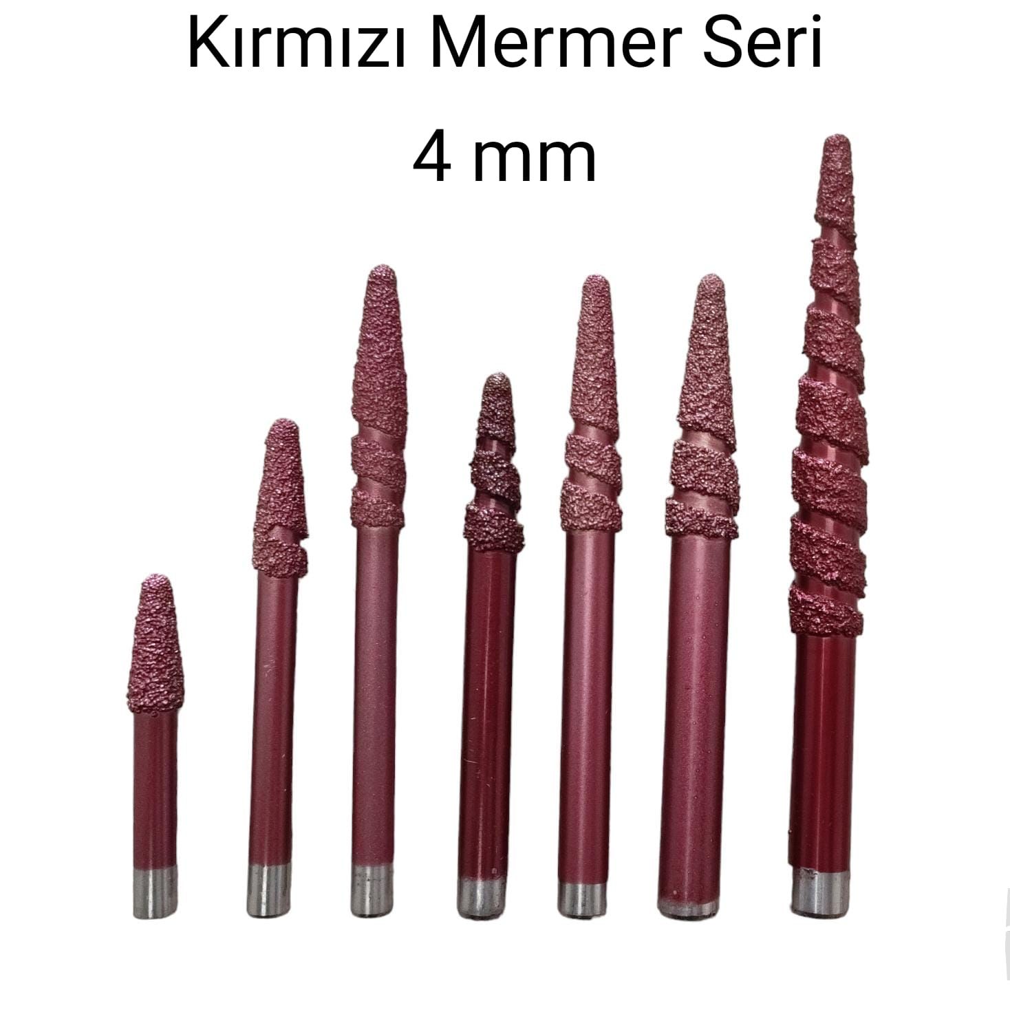 4 mm MERMER KIRMIZI SERİ UÇ