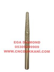 8x100 Konik Mermer Cnc Ucu Sap 12 mm ( SARI SERİ )