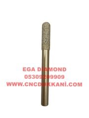 8x30 Küre Mermer Cnc Ucu ( SARI SERİ )