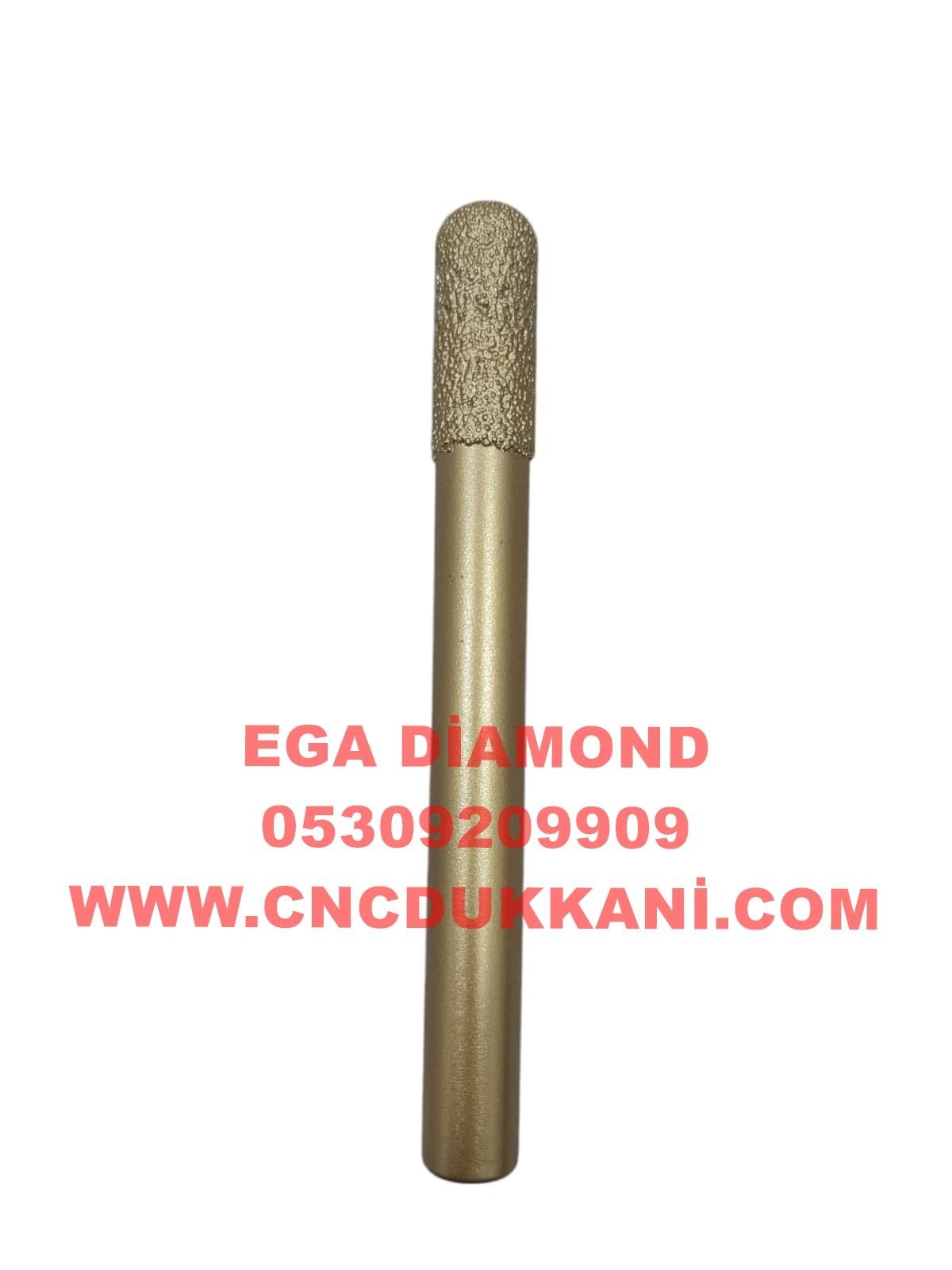 12x30 Küre Mermer Cnc Ucu ( SARI SERİ )