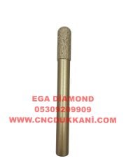 12x30 Küre Mermer Cnc Ucu ( SARI SERİ )