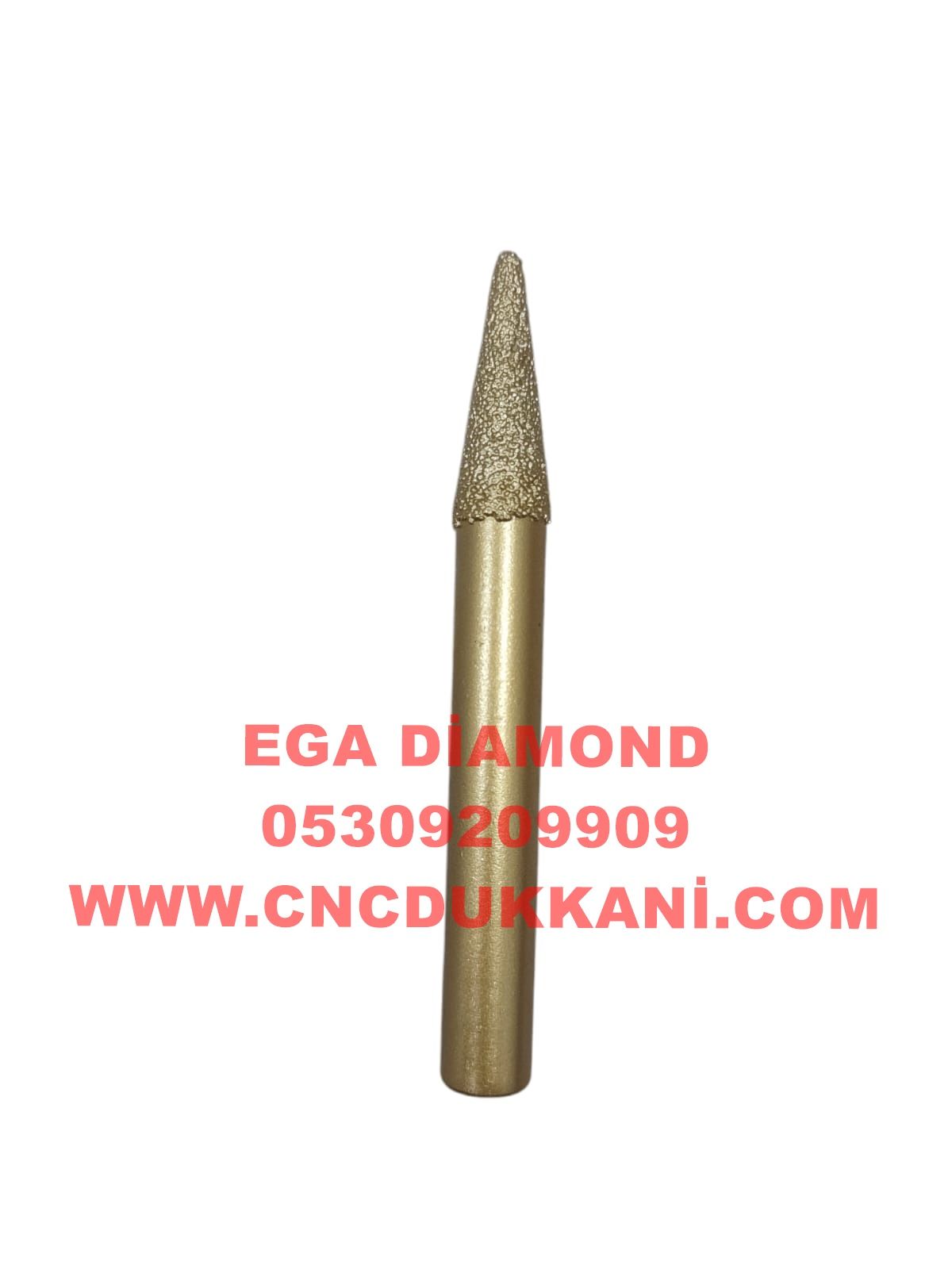 3x30 KONİK CNC MERMER UCU SAP 10 MM (SARI SERİ)