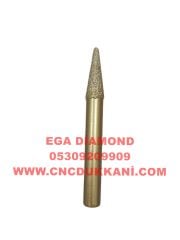 3x30 KONİK CNC MERMER UCU SAP 10 MM (SARI SERİ)