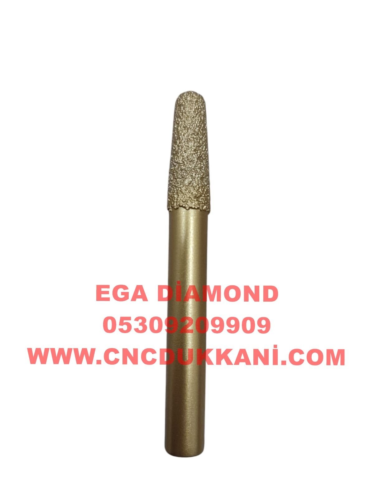 8X30 KONİK MERMER CNC UCU SAP 10 MM (SARI SERİ)