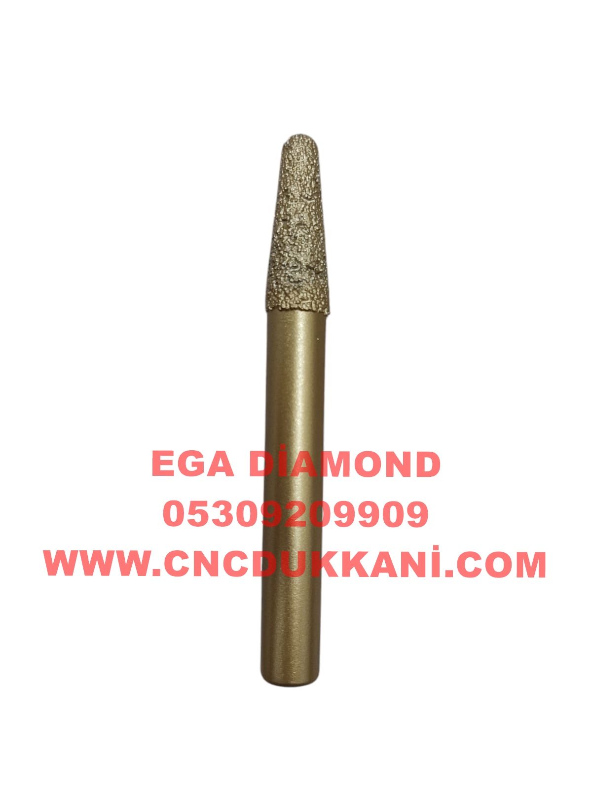 6X30 KONİK MERMER CNC UCU SAP 10 MM (SARI SERİ)