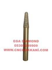 6X30 KONİK MERMER CNC UCU SAP 10 MM (SARI SERİ)