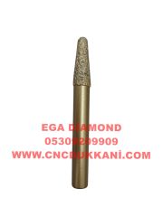 6X30 KONİK MERMER CNC UCU SAP 10 MM (SARI SERİ)