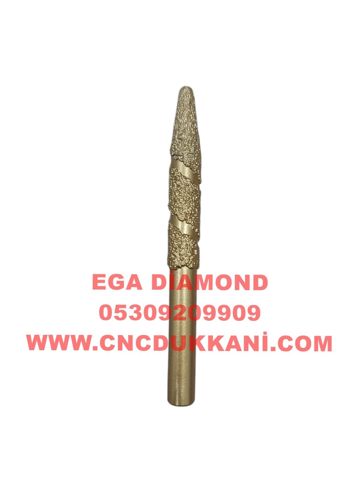 4x50 Konik Mermer Ucu Sap 8 mm ( SARI SERİ )