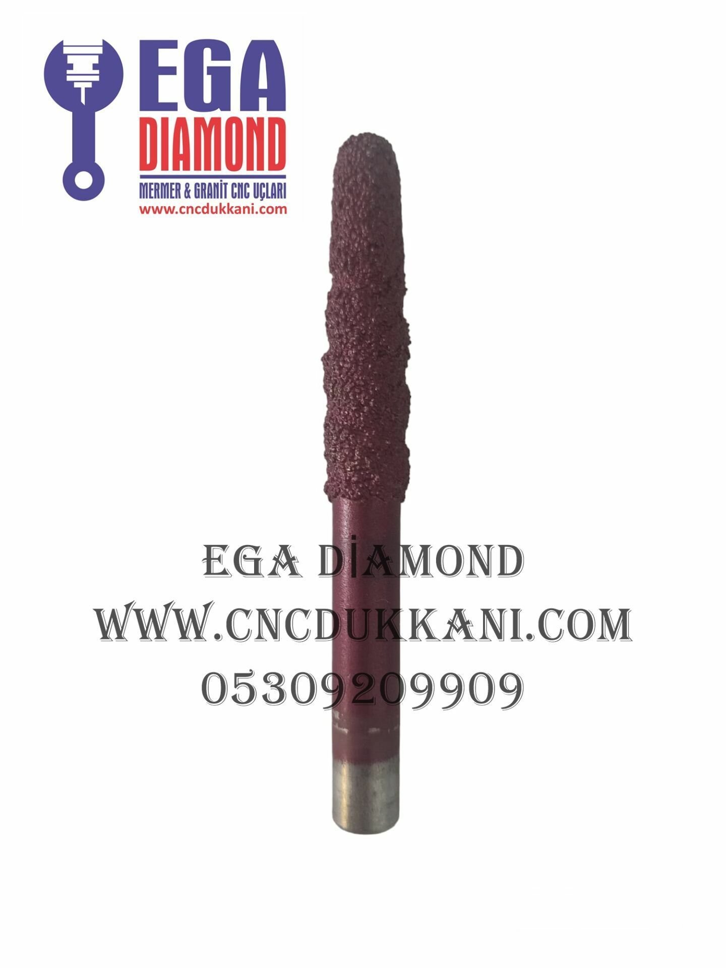 8x50 Konik Granit & Mermer Cnc Ucu Sap 12 mm