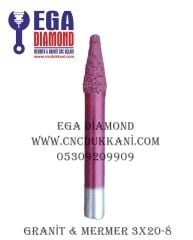4X20 GRANİT YAZI UCU SAP 6 MM ( MERMER & GRANİT )