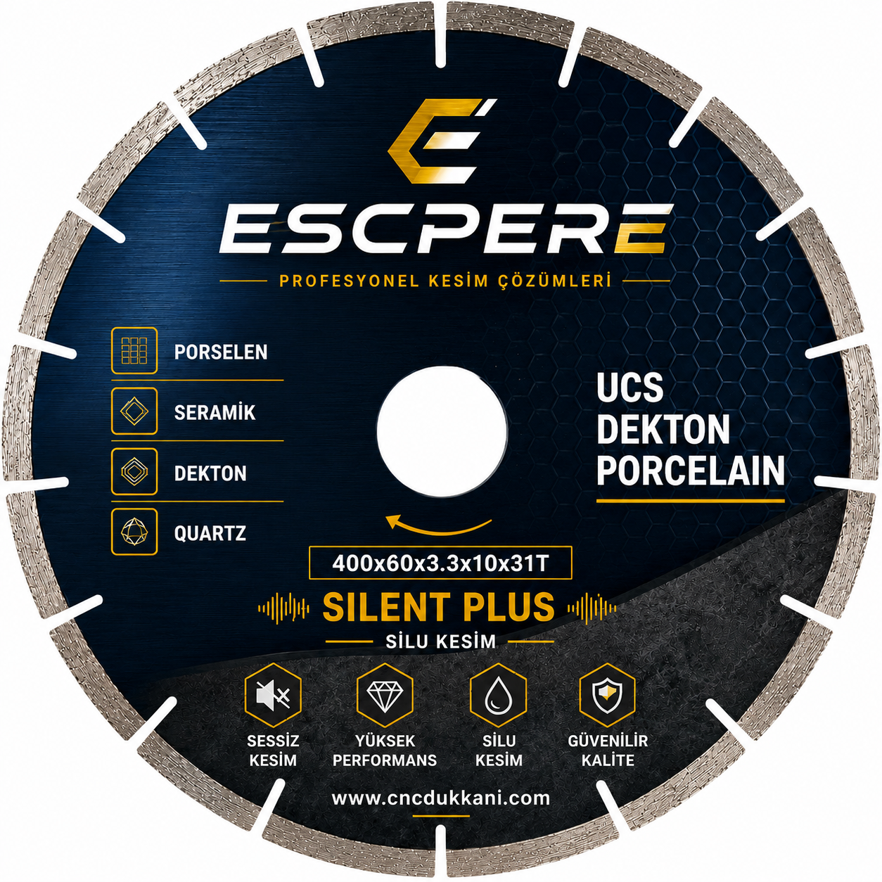 350 mm PORSELEN TESTERESİ ( ESCPERE )