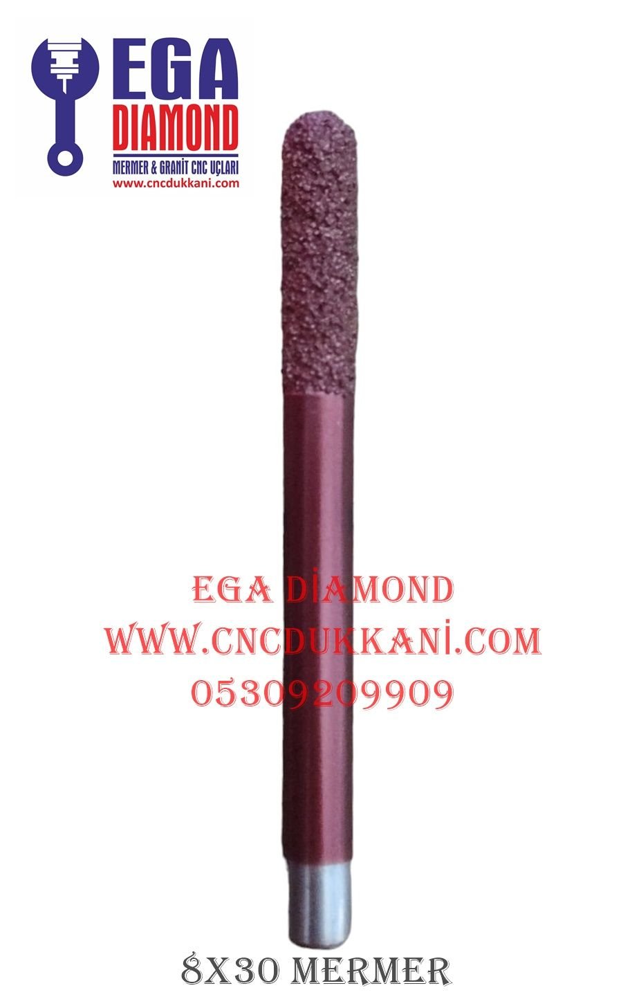 8X30 KÜRE MERMER UCU