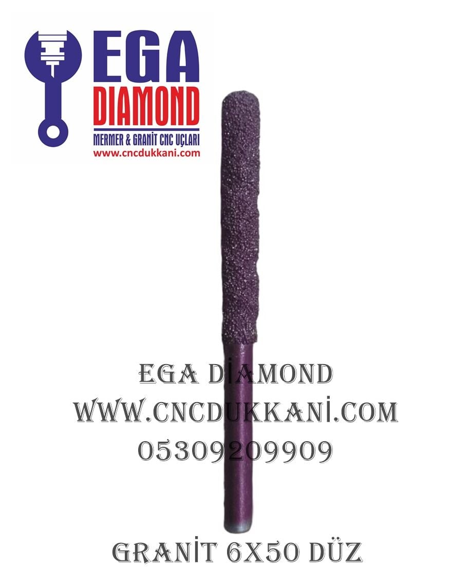 6X50 DÜZ GRANİT CNC UCU