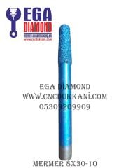 8X30 KONİK MERMER CNC UCU SAP 10 MM ( MAVİ SERİ )