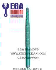 8X120 KONİK MERMER CNC UCU SAP 12 MM ( YEŞİL SERİ )