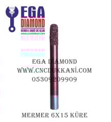 6x15 Küre Mermer Yazı Ucu ( KIRMIZI )