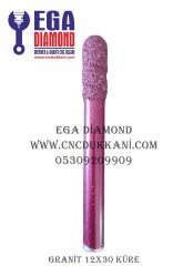 12X30 KÜRE GRANİT CNC UCU ( KIRMIZI SERİ )