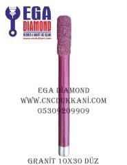 10X30 DÜZ GRANİT CNC UCU ( KIRMIZI SERİ )